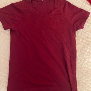 Lululemon Magenta Race Length Tee